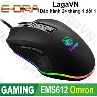 Chuột gaming E-Dra EMS612 RGB LED - EMS612BK - LagaVN
