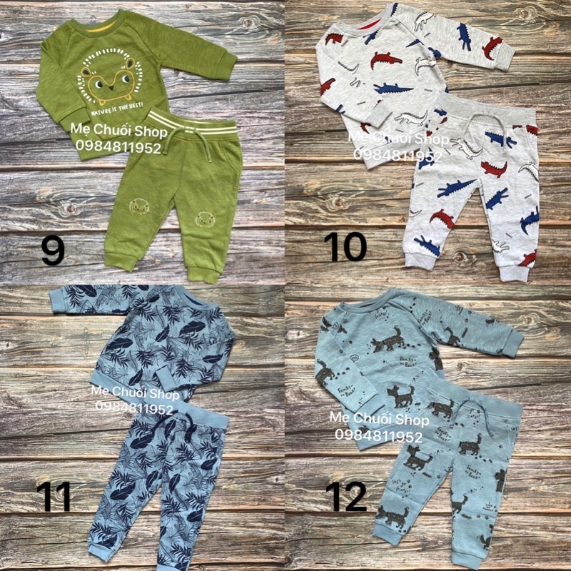 Bộ nỉ bông Prinmark dư xịn cho bé