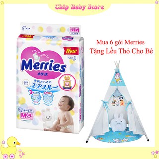 Combo 3 Tã Dán Merries M64 (Cho Bé 6 - 11 Kg)