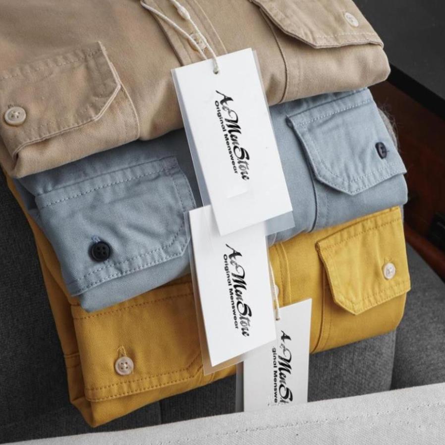 Áo sơ mi denim nam 5 màu MUSLAND | BigBuy360 - bigbuy360.vn