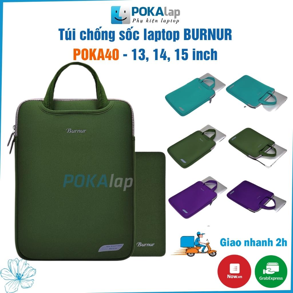 Túi chống sốc laptop, macbook Bunner POKA 40 đàn hồi SBR cao cấp chống nước 13,14,15 inch - POKALAP (tặng kèm lót chuột)