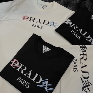 Áo thun Prada mới nhất Áo thun in chữ cái cấp