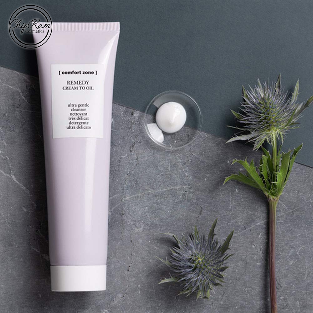 Sữa rửa mặt đặc biệt dịu nhẹ Comfort Zone Remedy Cream to Oil cho da nhạy cảm 150ml
