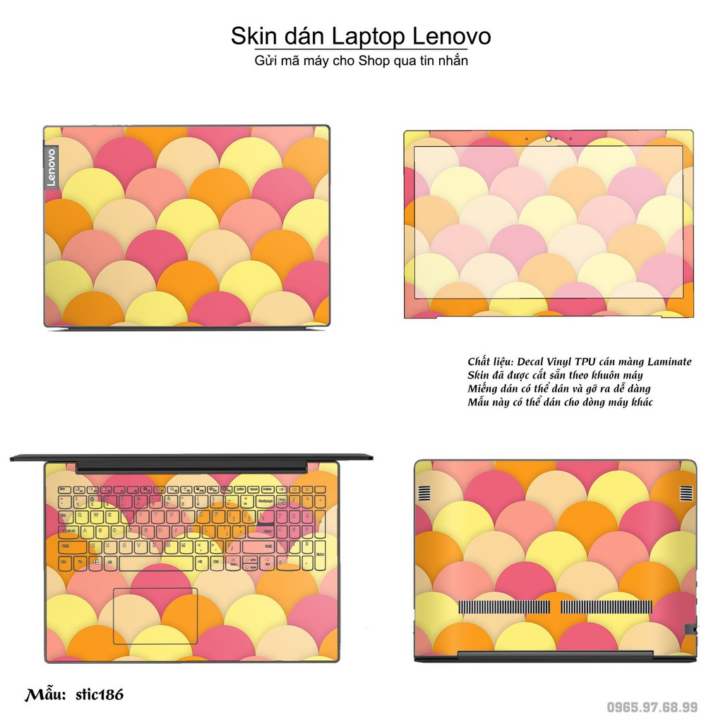 Skin dán Laptop Lenovo in hình Hoa văn sticker nhiều mẫu 31 (inbox mã máy cho Shop)