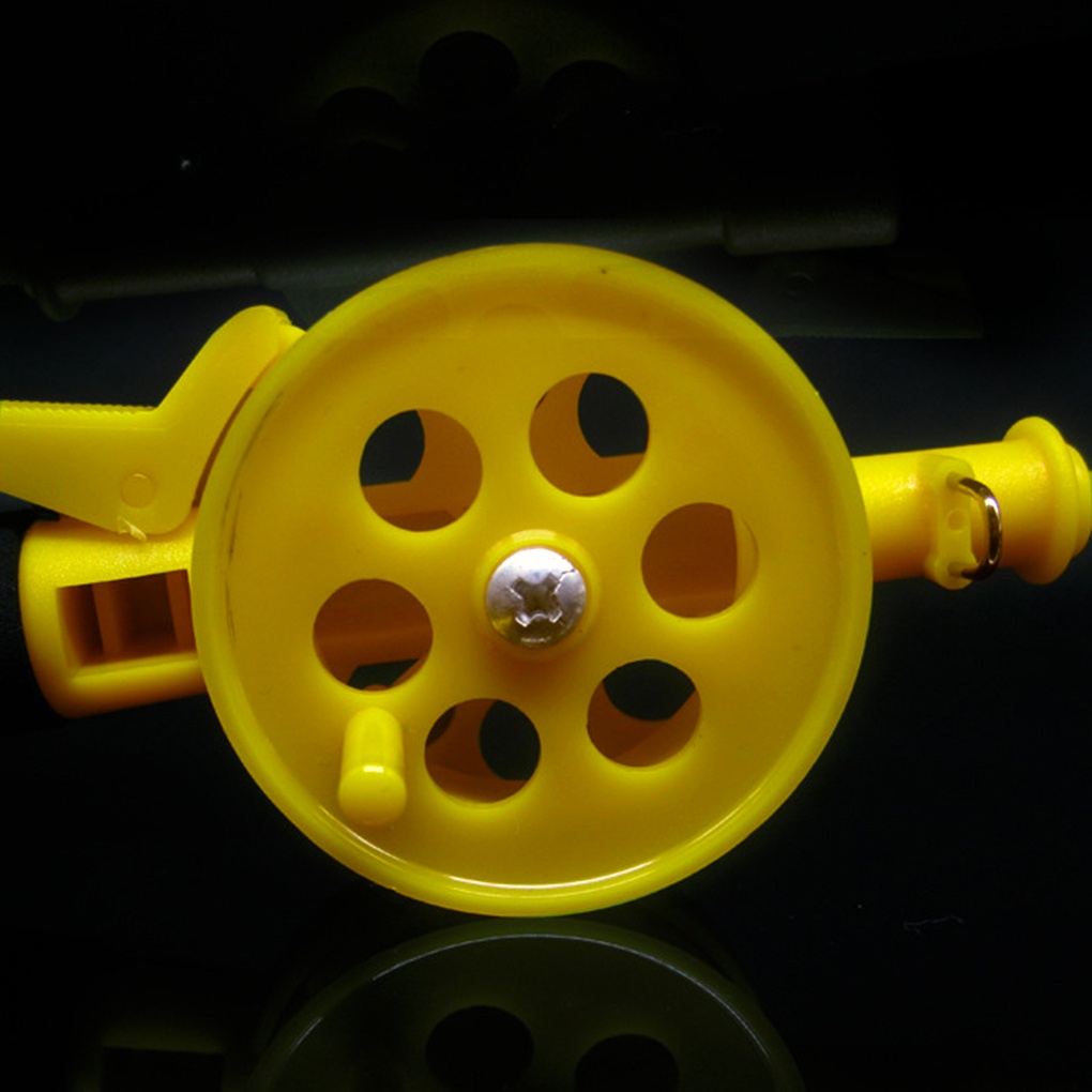 Cần câu cá mini trên băng 33cm nhựa vàng cho trẻ em mới bắt đầu