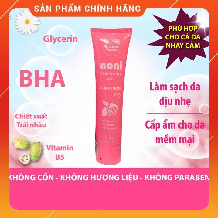 Sữa Rửa Mặt Cho Da Dầu Mụn, Làm Trắng DaVà Mờ Vết Thâm -  Adeva Noni - 100 ml