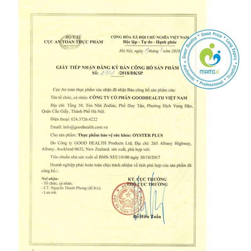 Viên uống tinh chất hàu biển của Úc  tăng cường sinh lý nam Oyster plus Zinc