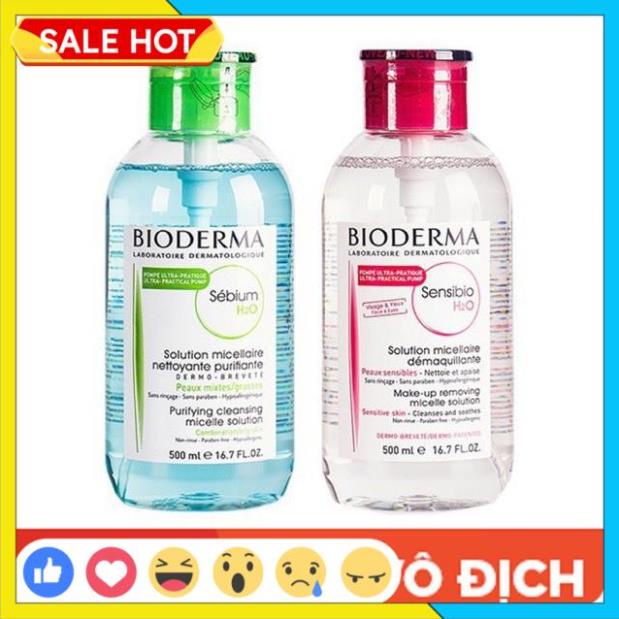 Nước Tẩy trang BIODERMA 500ml 🎁CÓ MÃ GIẢM GIÁ🎁 nội địa Pháp | BigBuy360 - bigbuy360.vn