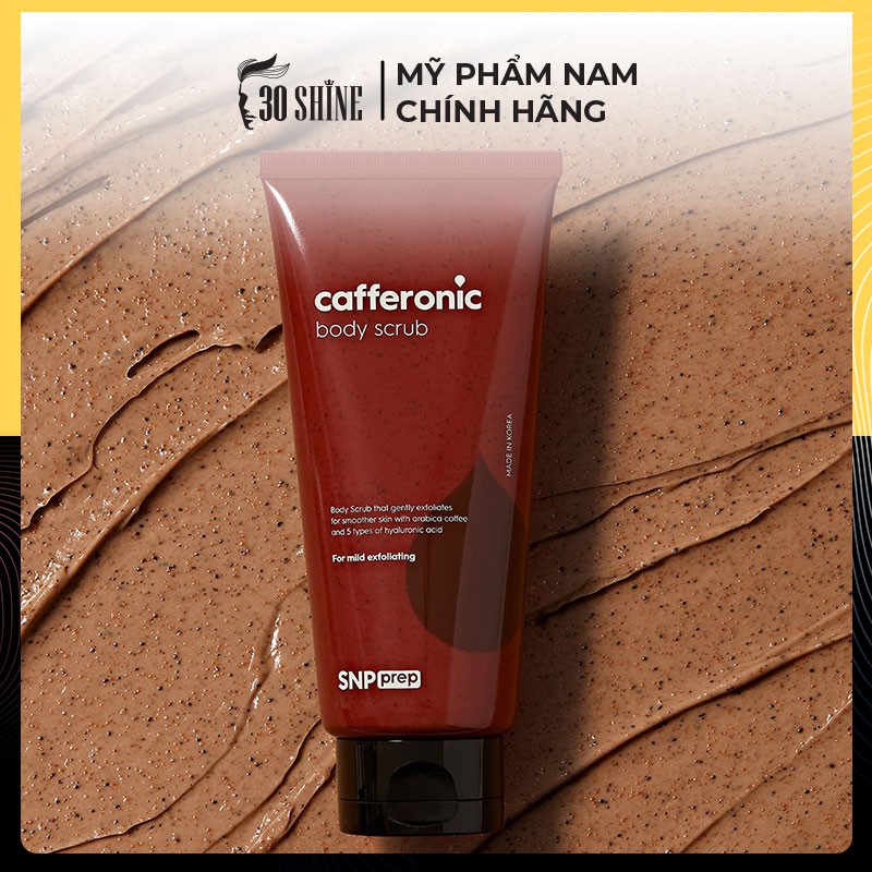 Tẩy tế bào chết toàn thân Cafferonic - SNP Prep Cafferonic Body Scrub