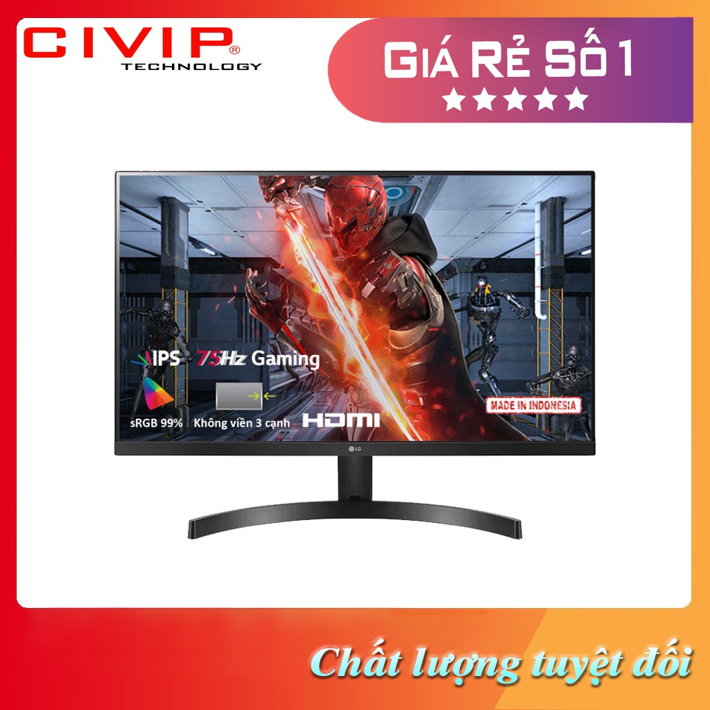 Màn hình LCD LG 24&quot; IPS không viền 3 cạnh 24MK600