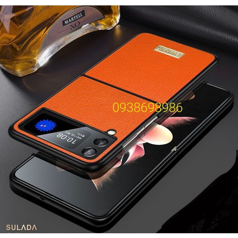 Ốp lưng SULADA Samsung Z Flip 3 5G da sần bảo vệ máy