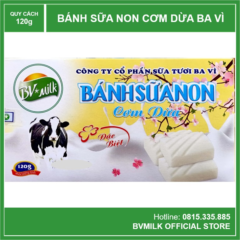 Bánh Sữa Non Cơm Dừa Ba Vì BVMILK 120g