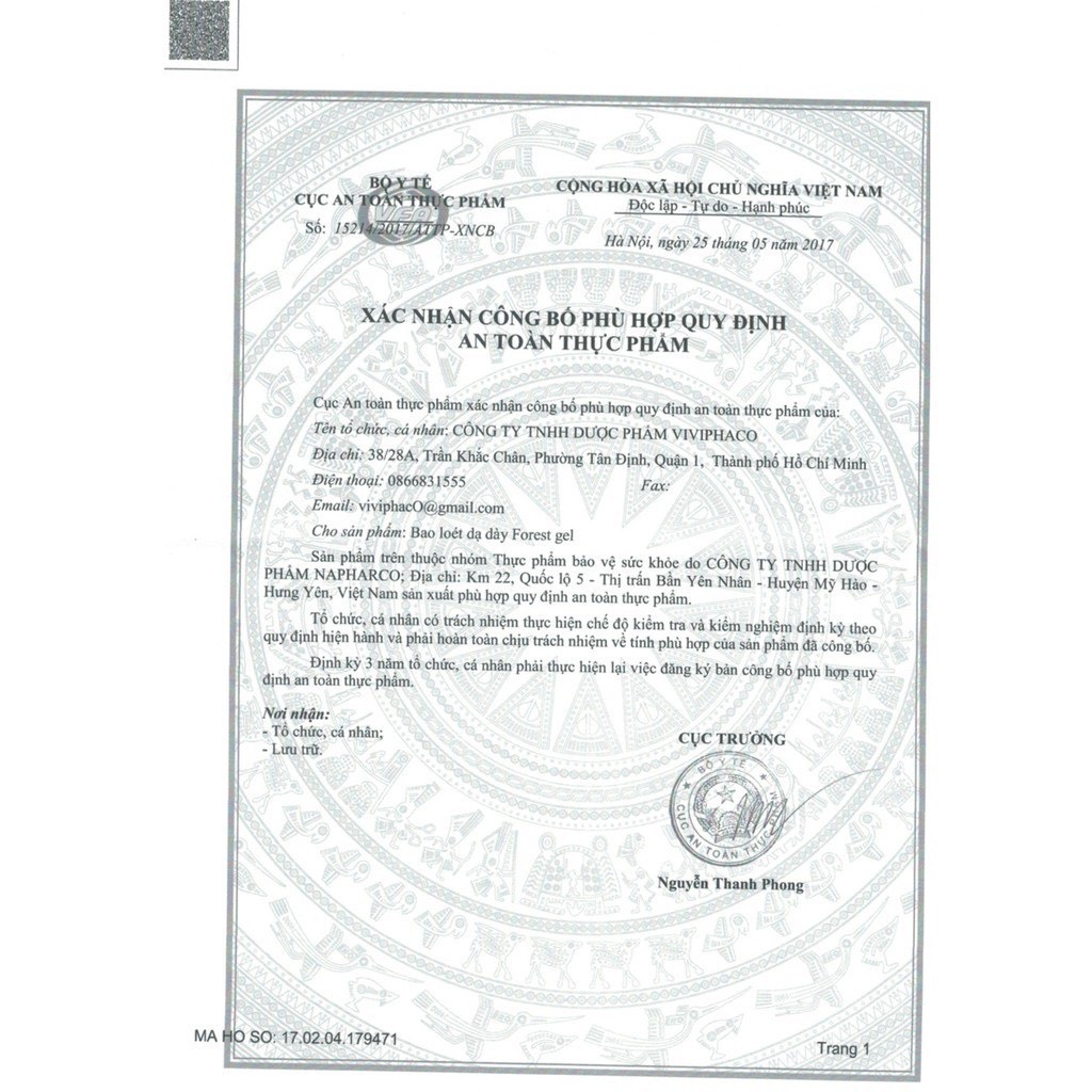 Forest Gel, giảm đau dạ dày, trào ngược dạ dày, lành vết loét dạ dày - Hộp 20 gói 12g - PharmaOTC