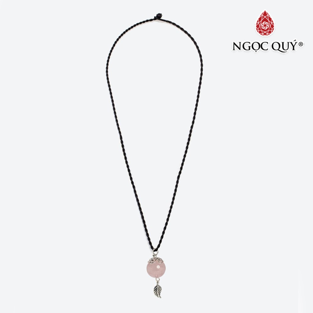 Dây Chuyền TA hồng Charm Lá - Ngọc Quý