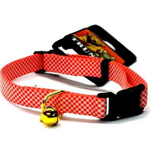 Vòng cổ cho chó mèo TRUSTIE ELASTIC CAT COLLAR-CHECK (RED) (10mm x20-30cm)