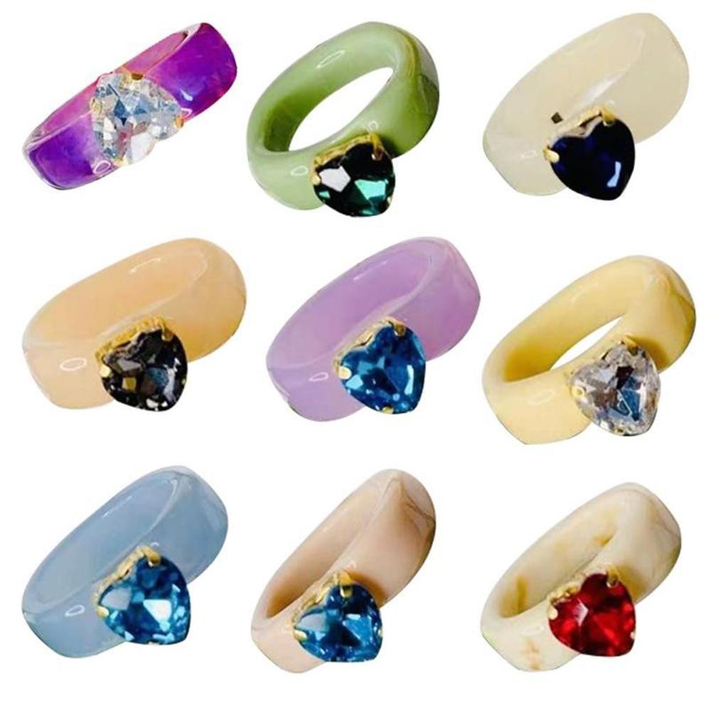 Nhẫn Hình Trái Tim Phong Cách Retro Dành Cho Nữ|Trang Sức Thời Trang Cho Bé Gái