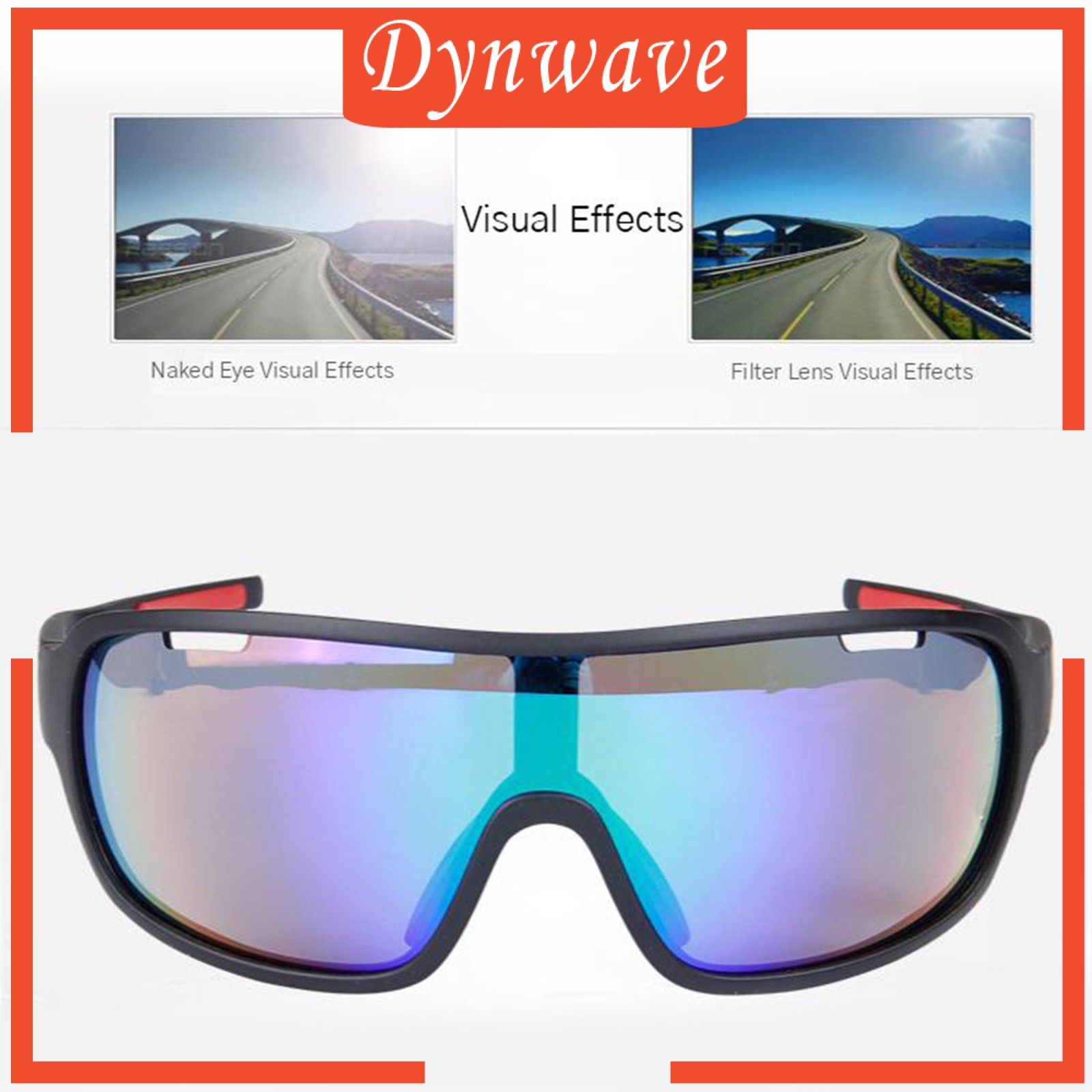 [DYNWAVE] Outdoor Sport Sunglasses Bike Cycling Glasses MTB Goggles Bicycle UV400 Eyewear