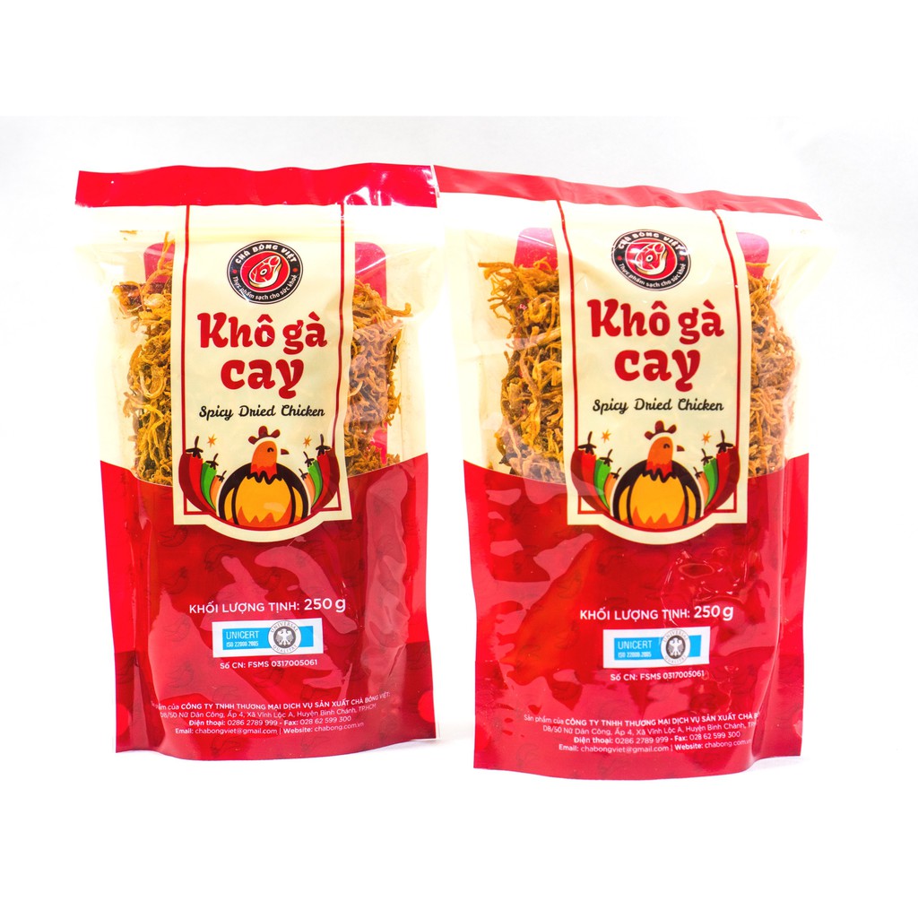 Khô gà cay Chà Bông Việt gói 250g