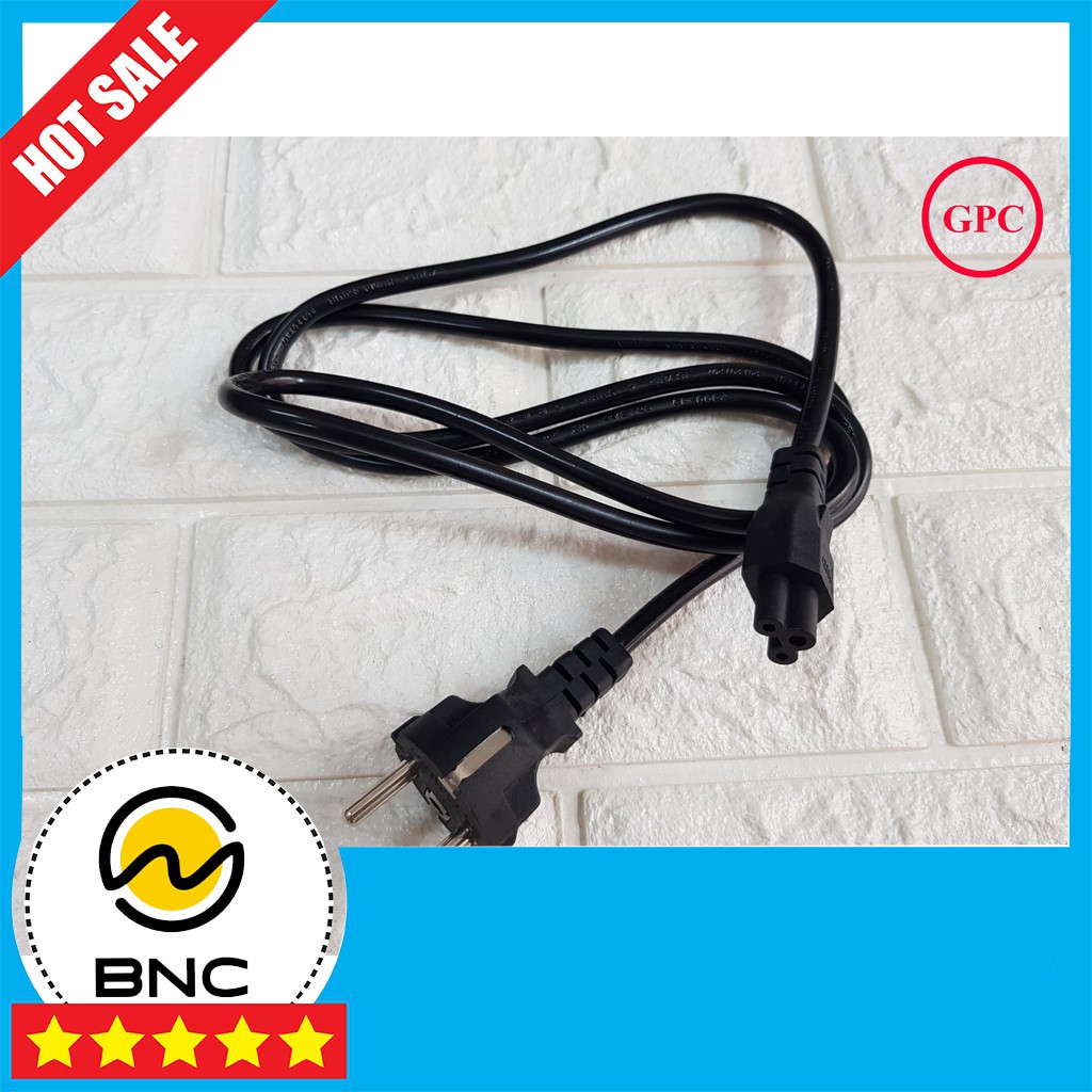 [ZIN] DÂY NGUỒN MÁY TÍNH LAPTOP CẮM ĐIỆN TRỰC TIẾP 220V LOẠI TRÒN 2 CHẤU (linh kien GPC)