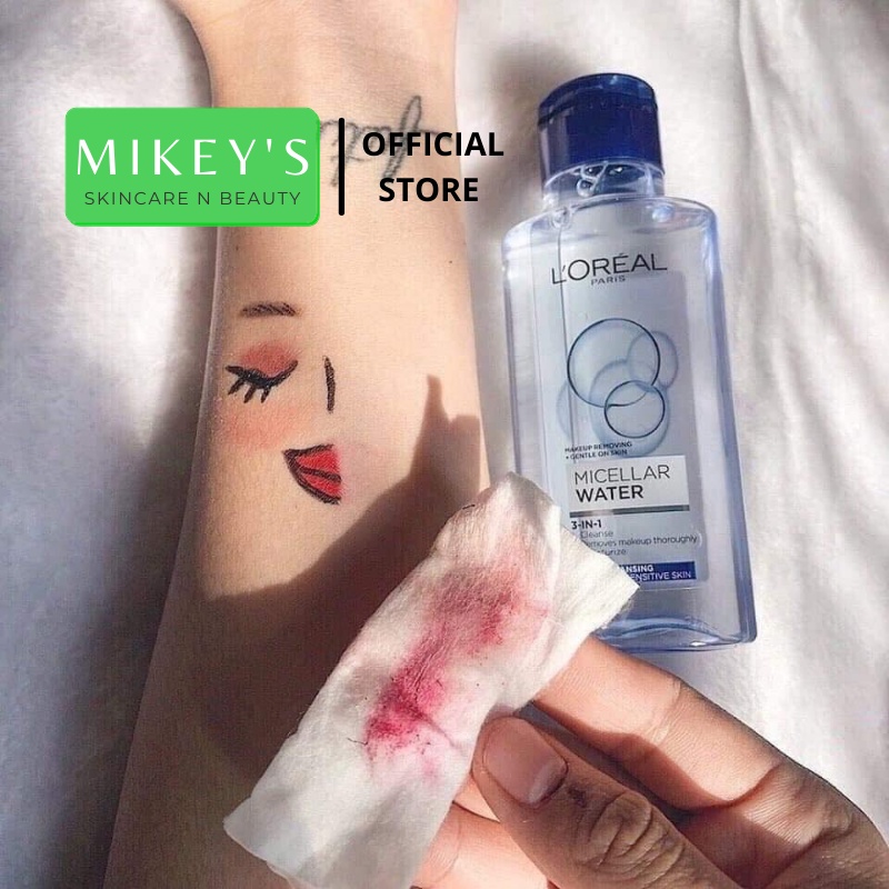 Nước tẩy trang Loreal - L'Oreal Paris 3-in-1 Micellar Water 400ml - Sạch sâu - Giữ ẩm - Mềm da