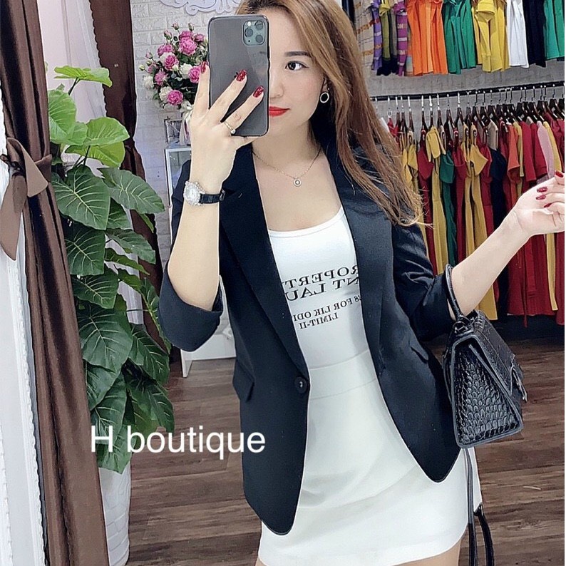 Áo Vest công sở tay lỡ 1 cúc cao cấp. | BigBuy360 - bigbuy360.vn