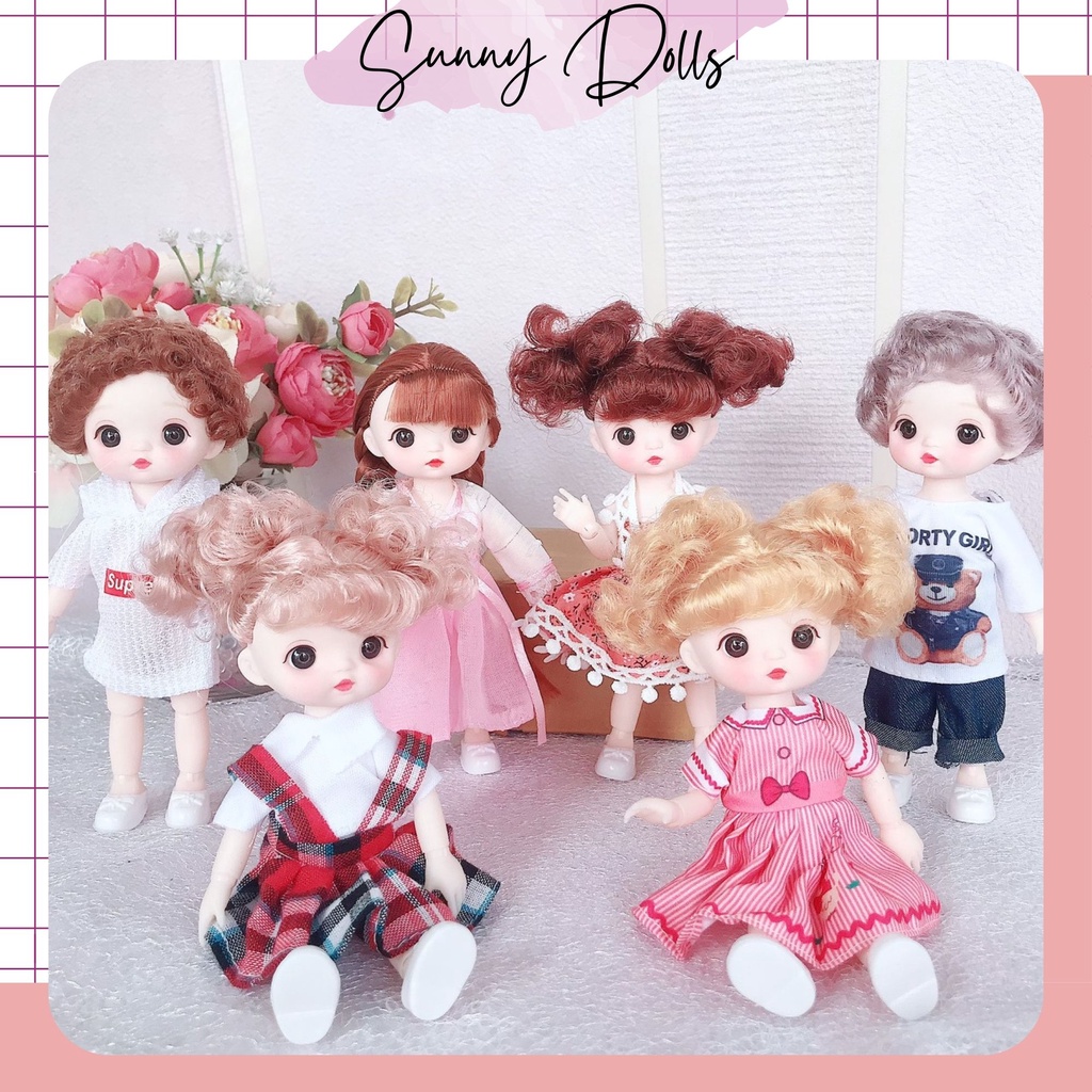 Búp Bê Em Bé Ngộ Nghĩnh Baboliy Ob11 BJD 1/12 Cao 16cm 13 Khớp