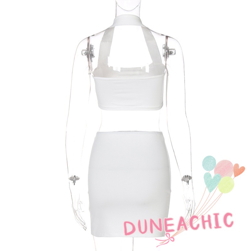 Set đồ DUNEA gồm áo hai dây hở lưng và chân váy xẻ tà quyến rũ dành cho nữ