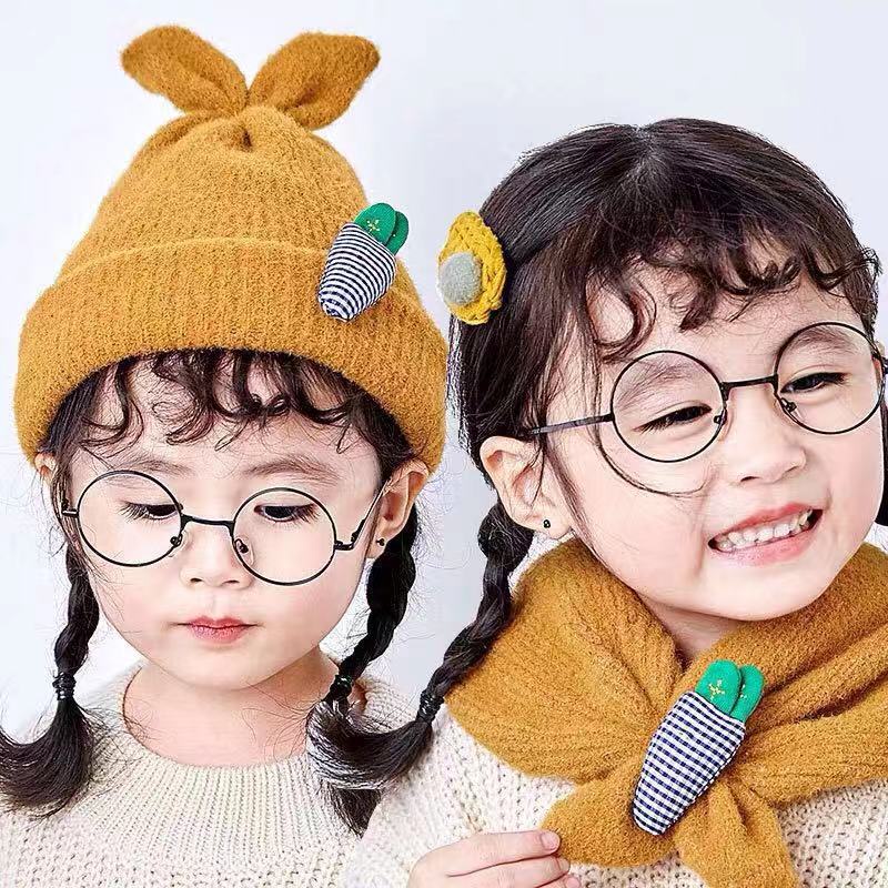 PVN41514 Mũ Len 2 Lớp Hình Thỏ Cà Rốt Cho Bé 2in1 vừa làm mũ vừa có thể làm khăn