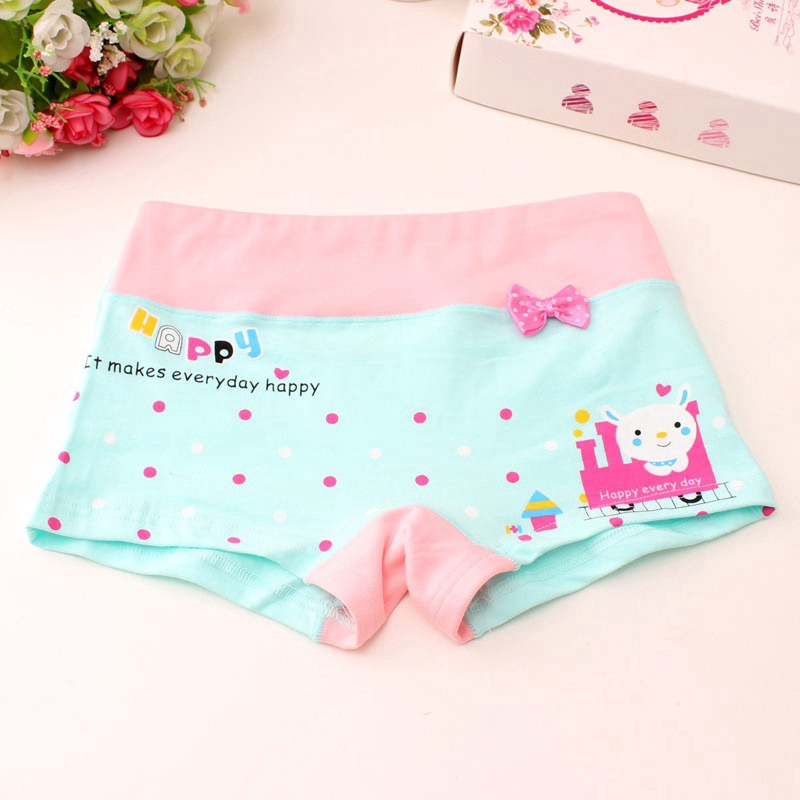 Set 3 quần lót vải cotton hoạ tiết xinh xắn dễ thương cho bé