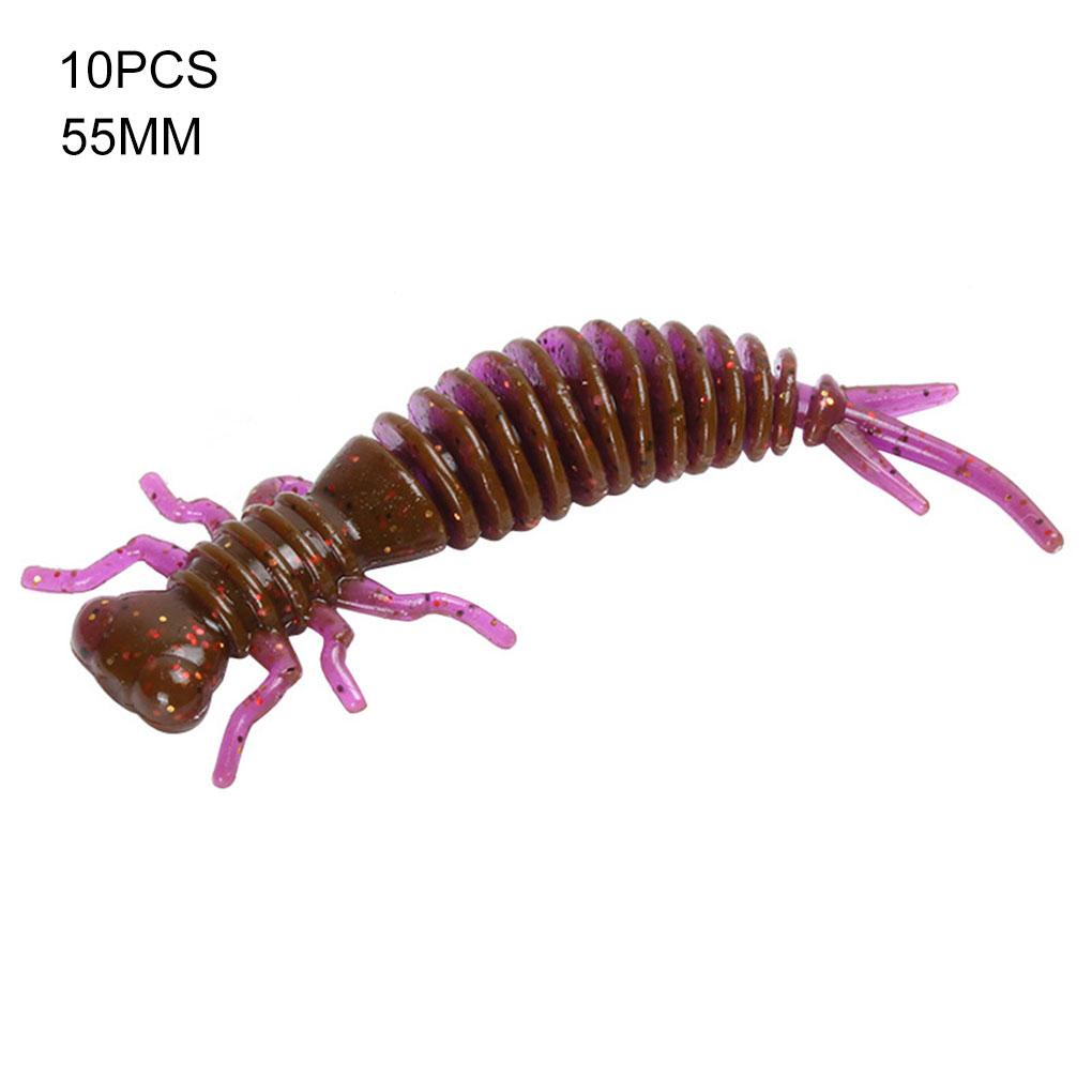 Set 10 Mồi Câu Cá Mềm 55MM Có Thể Tái Sử Dụng