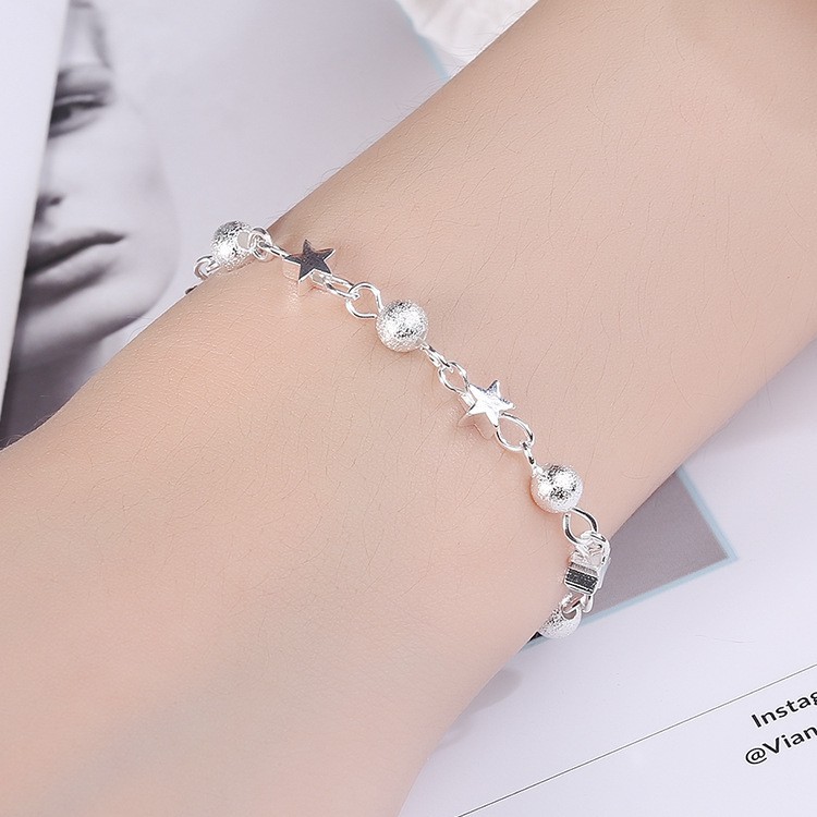 10 designs S925 Silver Bracelet Girls' Accessories Simple Design Bracelet Small Square Bracelet Multi-Style Exquisite Bracelet Gelang wanita