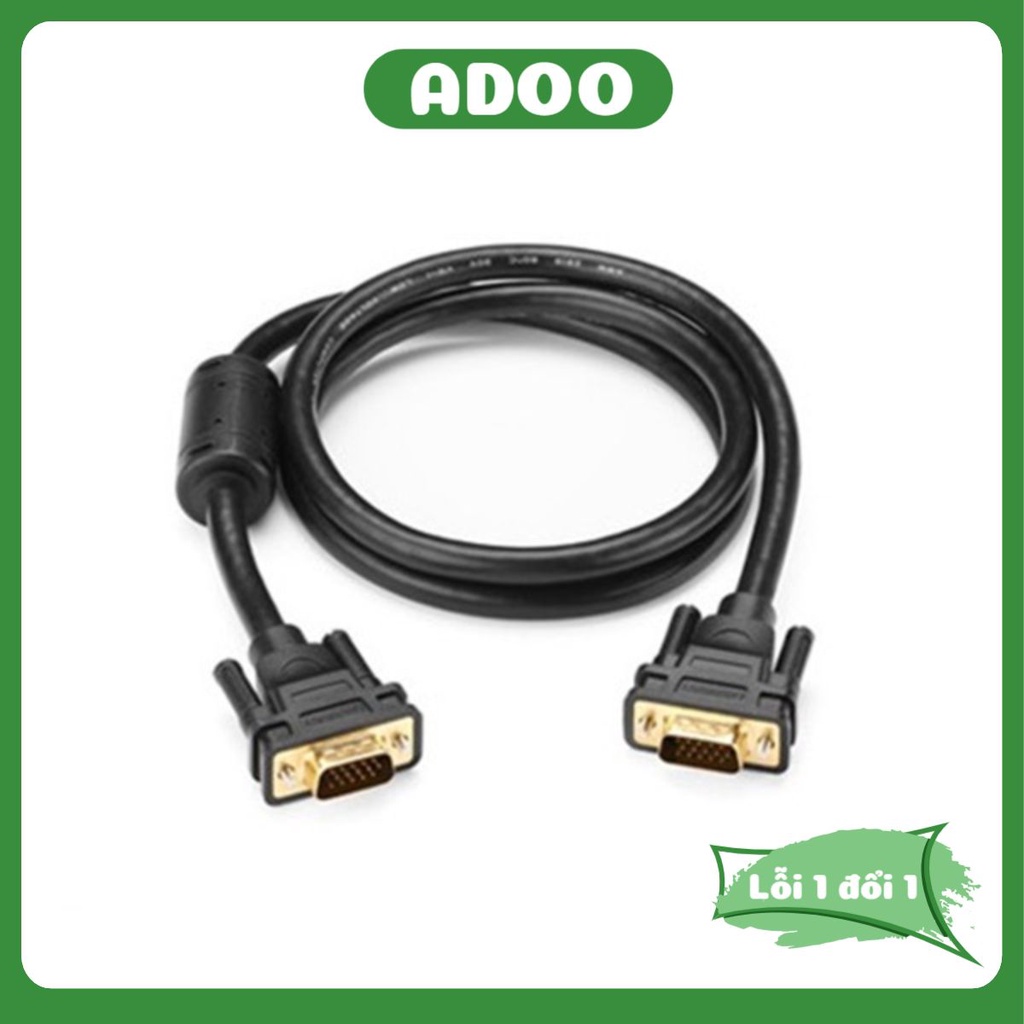 Dây VGA HP AMNCK xịn dài 1.5M Cáp VGA 3M 5M trắng chống nhiễu hàng chất lượng giá rẻ ADOO