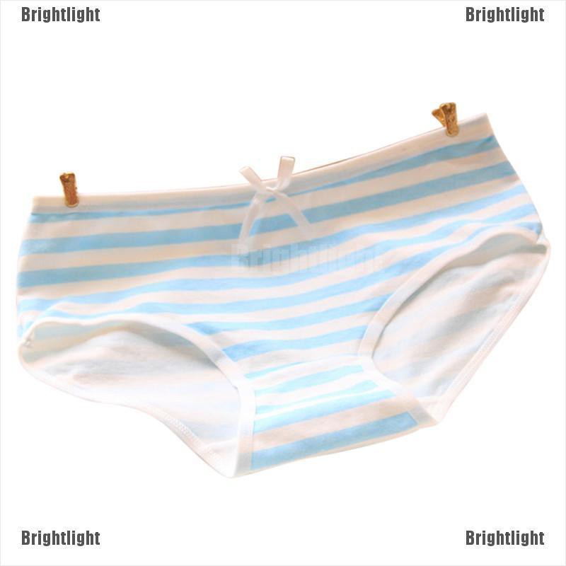 Quần Lót Kẻ Sọc Đính Nơ Đáng Yêu Cho Nữ