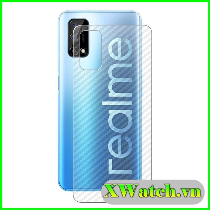 Miếng dán carbon mặt lưng Realme C21Y Q2 Q2i Q2 pro Realme Narzo 30A Realme GT GT Neo C11 C12 C15 C20 C25 Realme 8 8pro
