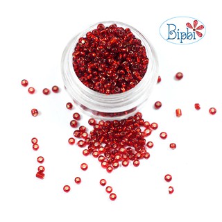 1000 hạt cườm thủy tinh 2mm đỏ