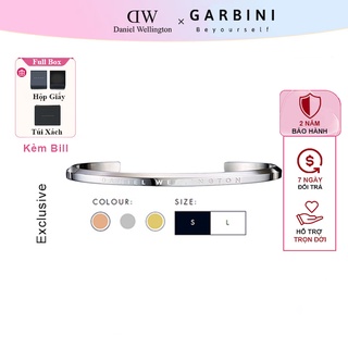 Vòng tay daniel wellington classic cuff silver  lắc tay khắc tên fullbox