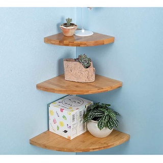 Set bộ 3 thanh kệ trang trí treo tường góc hình quạt đựng để đồ