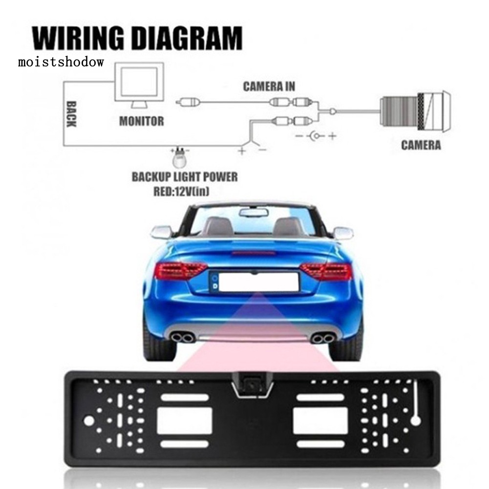 Camera lùi xe gắn biển số xe ô tô misd châu Âu hỗ trợ quay đêm | BigBuy360 - bigbuy360.vn