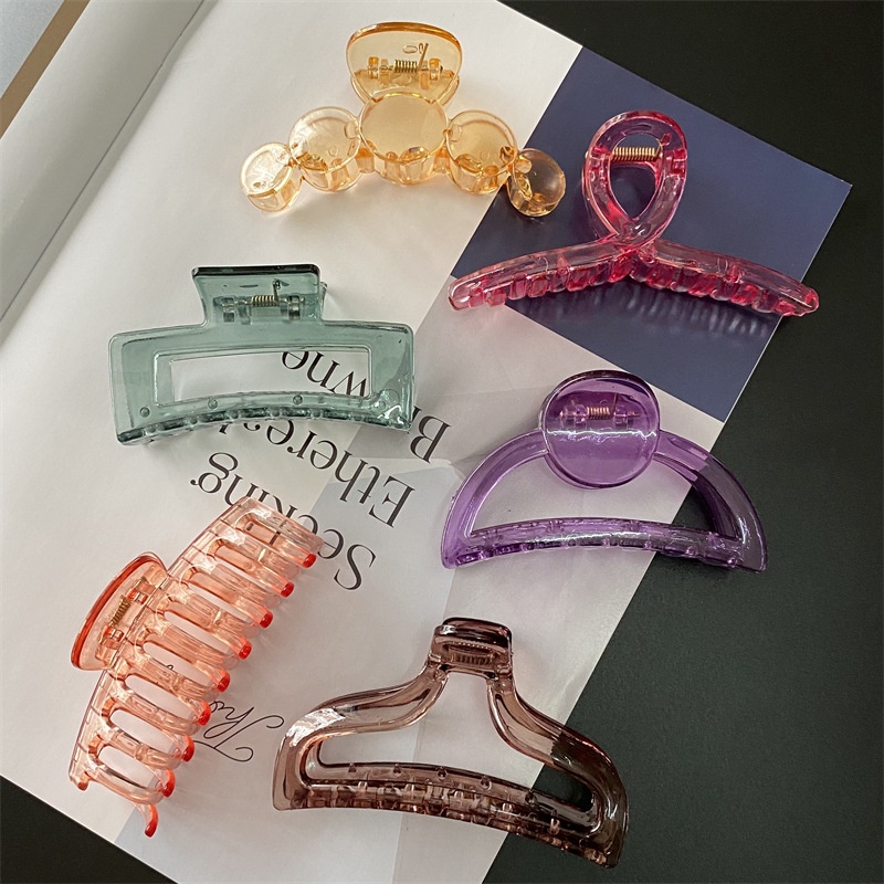 Kẹp tóc càng cua trong suốt - Kẹp tóc thời trang nữ nhiều màu lựa chọn