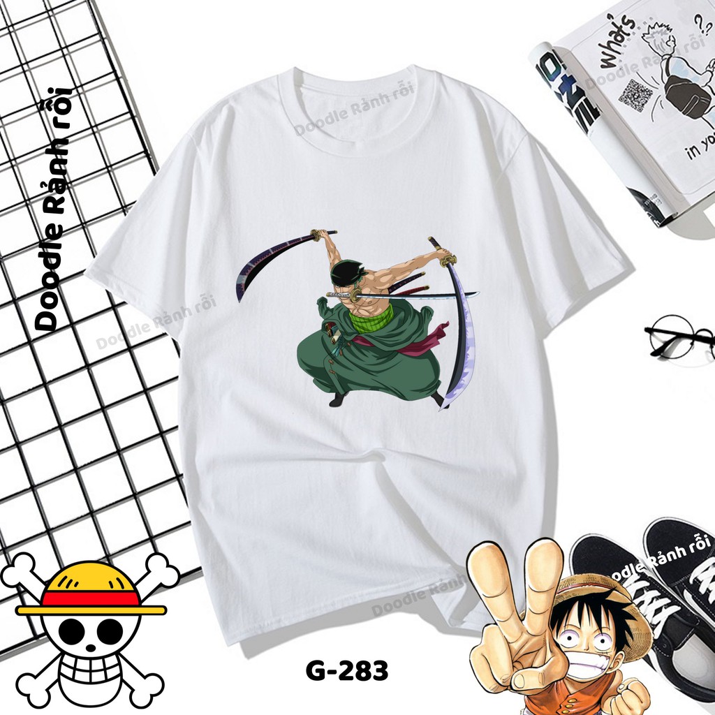 Áo Thun Nam Nữ Tay Lỡ Unisex Phông Trơn Oversize Form Rộng Basic Tee Hình nhân vật one piece
