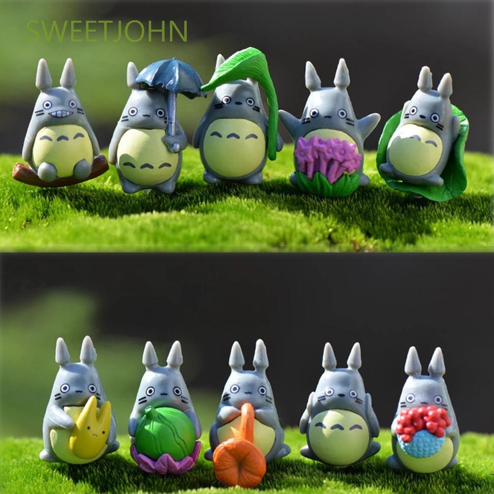 Set 10 Mô Hình Nhân Vật Totoro Bằng Nhựa Pvc 1-3cm Trang Trí Tiểu Cảnh