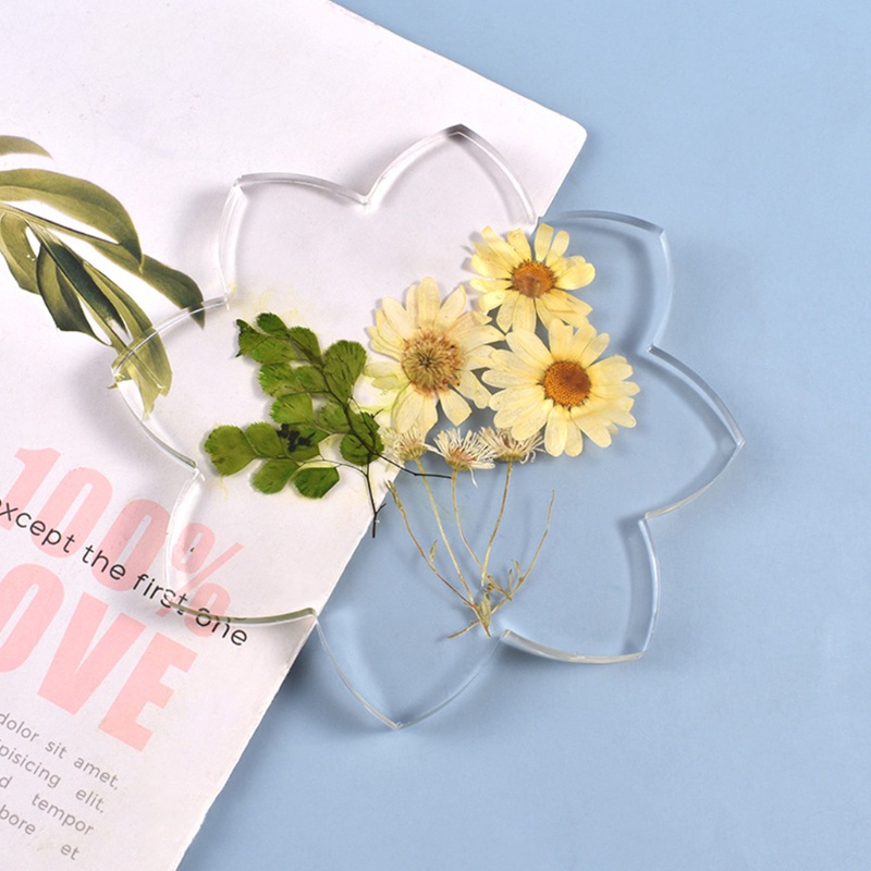 Khuôn Làm Đế Lót Ly Bằng Nhựa Epoxy Hình Hoa Sen Độc Đáo DIY