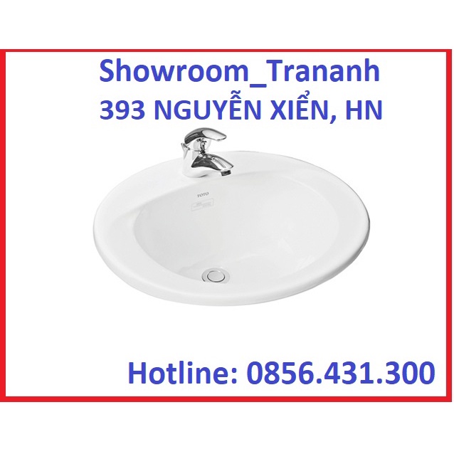 CHẬU LAVABO TOTO L501C/ LT501C, Chậu Rửa Mặt TOTO Dương Vành.