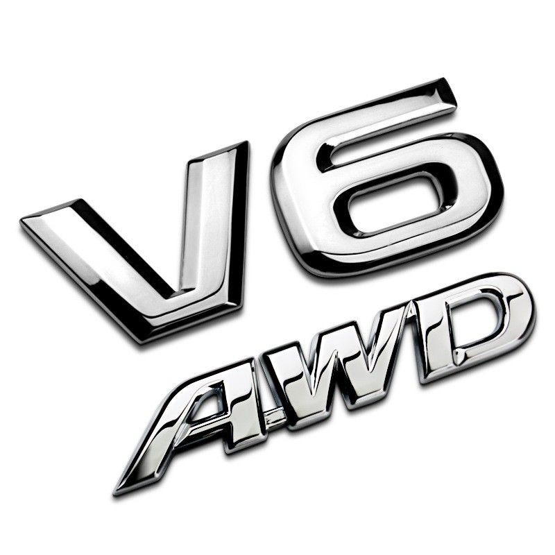 phụ kiện ô tô - Tem 3d Chữ AWD Dán Xe ô Tô (mẫu 1) MS-89