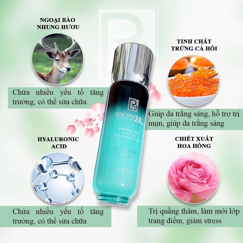 Nước hoa hồng - Toner REBORN 120ml