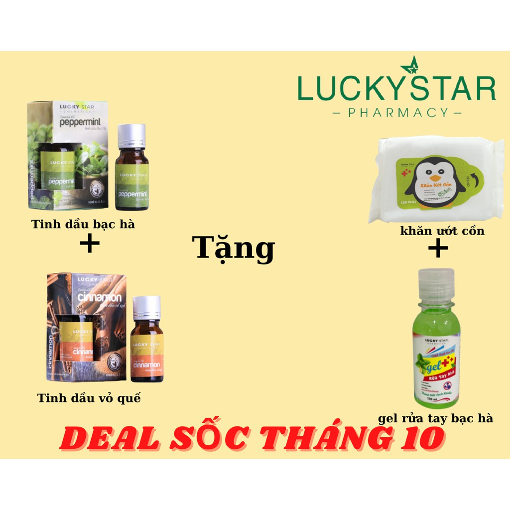 [DEALHOT] Tinh Dầu Bạc Hà &amp; Vỏ Quế  Kèm 2 Quà Tặng