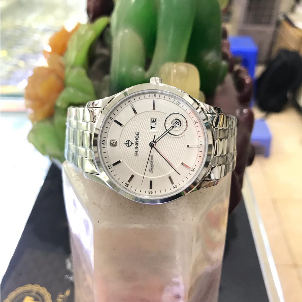 Đồng hồ nam SUNRISE 782SWA Full hộp, thẻ bảo hành chính hãng, Kính Sapphire chống xước và nước tốt | BigBuy360 - bigbuy360.vn