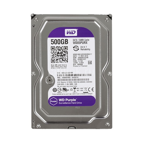 [Mã ELHAMS5 giảm 6% đơn 300K] Ổ cứng HDD WD 500GB màu tím- BẢO HÀNH 2 NĂM