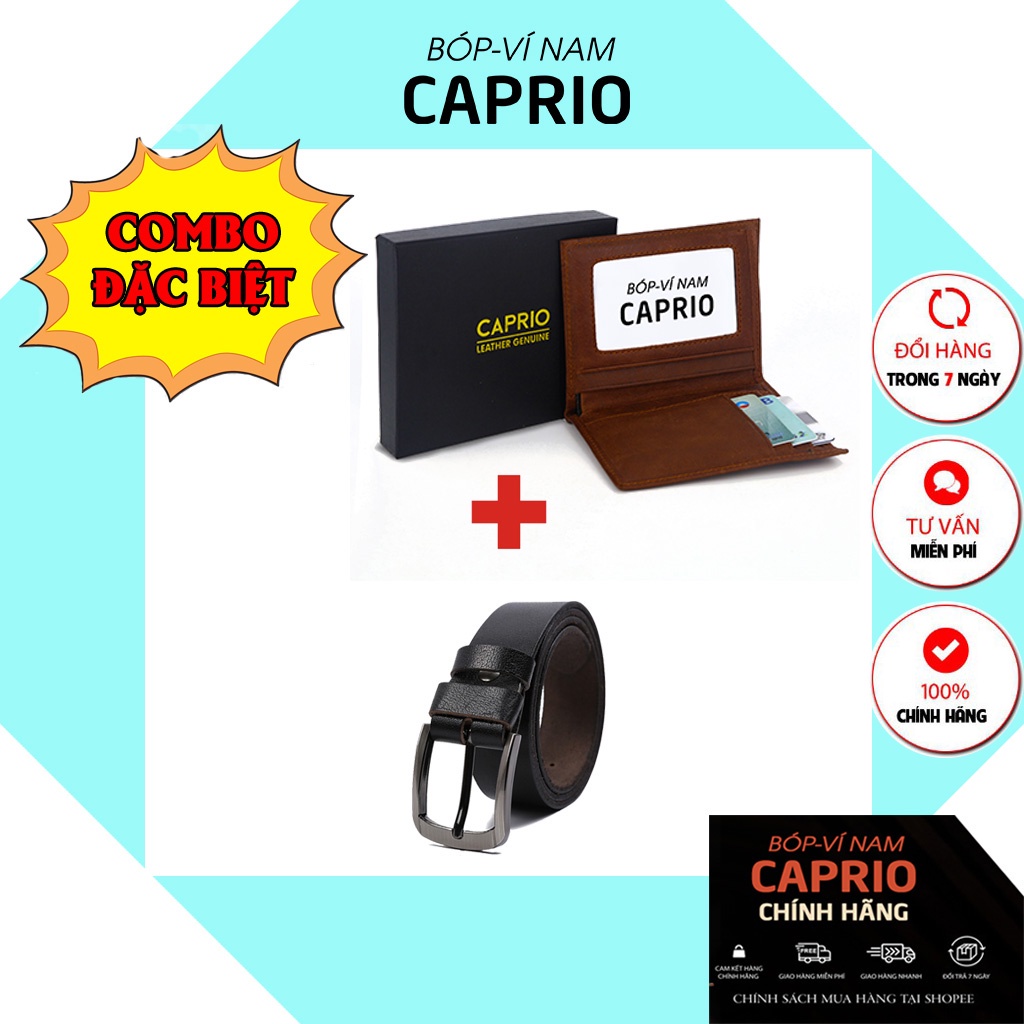 Combo ví nam VIDA001 và thắt lưng L001 SANG TRỌNG & LỊCH LÃM