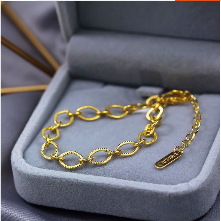 [FreeShip] Lắc tay nữ titan vòng tròn đơn giản H14-409 - CAM KẾT KHÔNG BAY MÀU